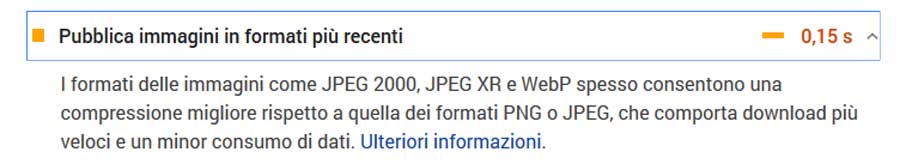 speed insight formati più recenti