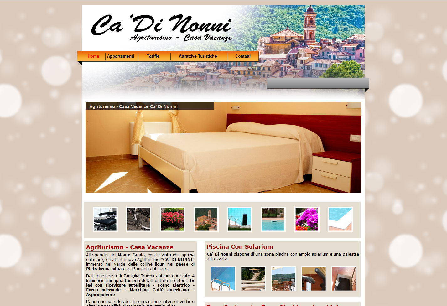 Home page della vecchia versione