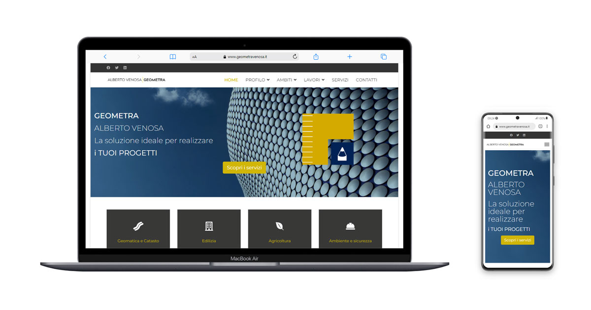 Manutenzione del sito web del Geometra Alberto Venosa