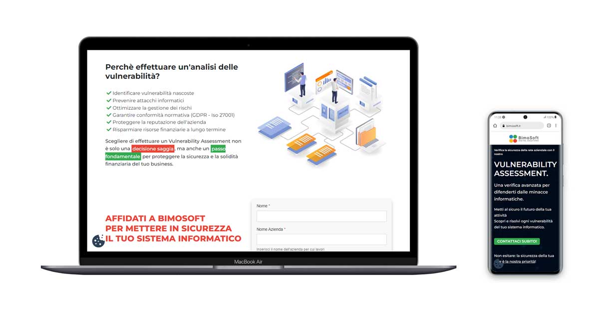 Landing Page Vulnerability Assessment BimoSoft
