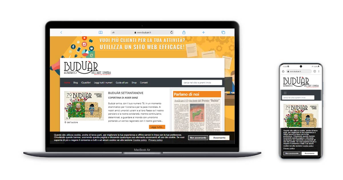 Restyle sito web Buduàr