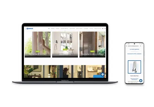 Realizzazione sito Cometal Serramenti
