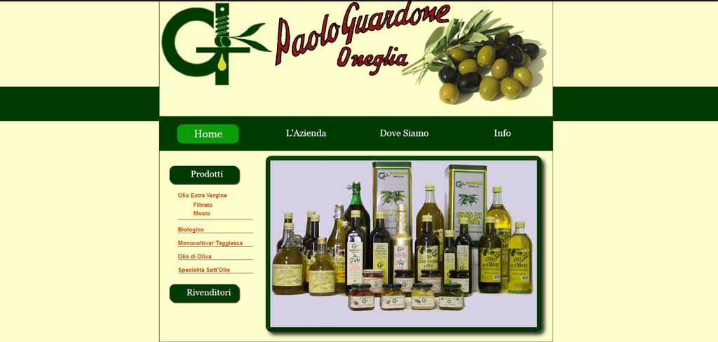 Olio Guardone Vecchio sito