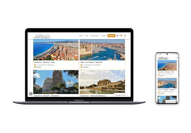 Realizzazione sito Philmarbe Motor Yacht