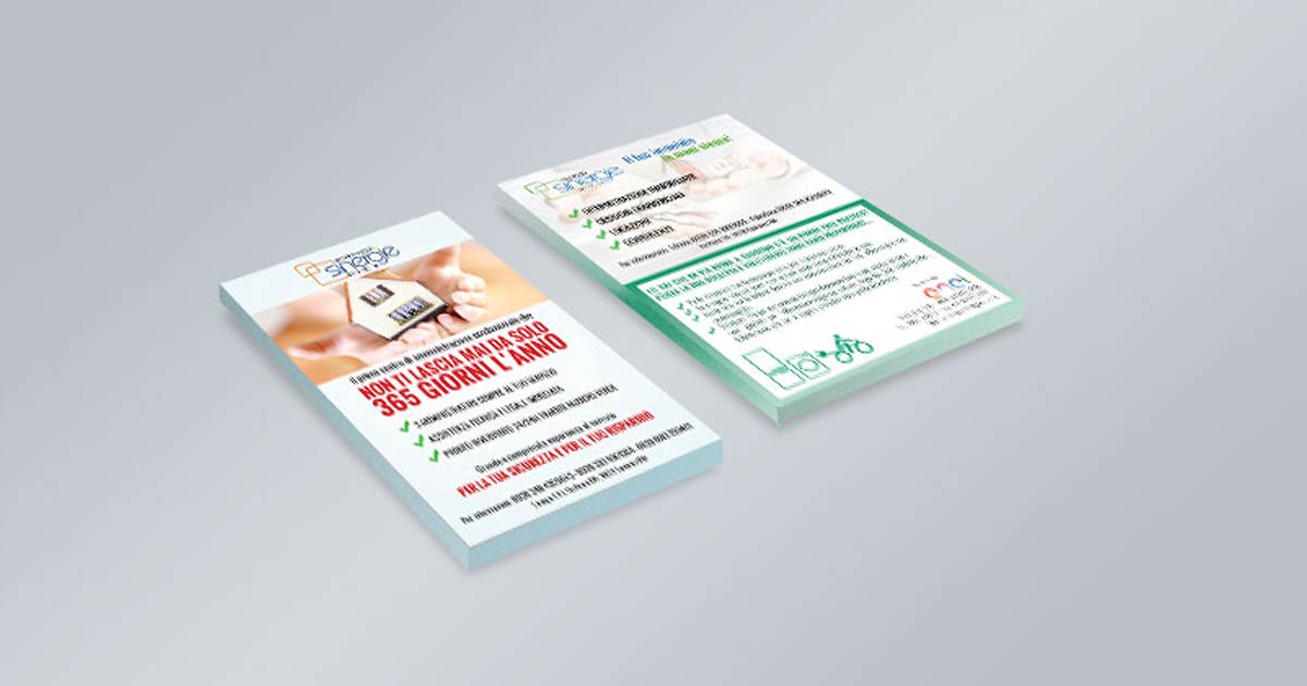 Realizzazione di volantini formato A5