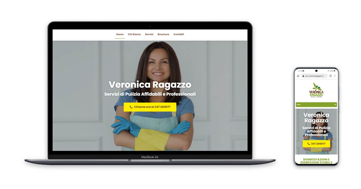 Realizzazione sito web Veronica Ragazzo